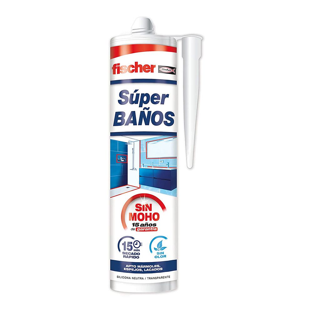 Super WC silicone transparente anti-fungos sem odor 280 ml