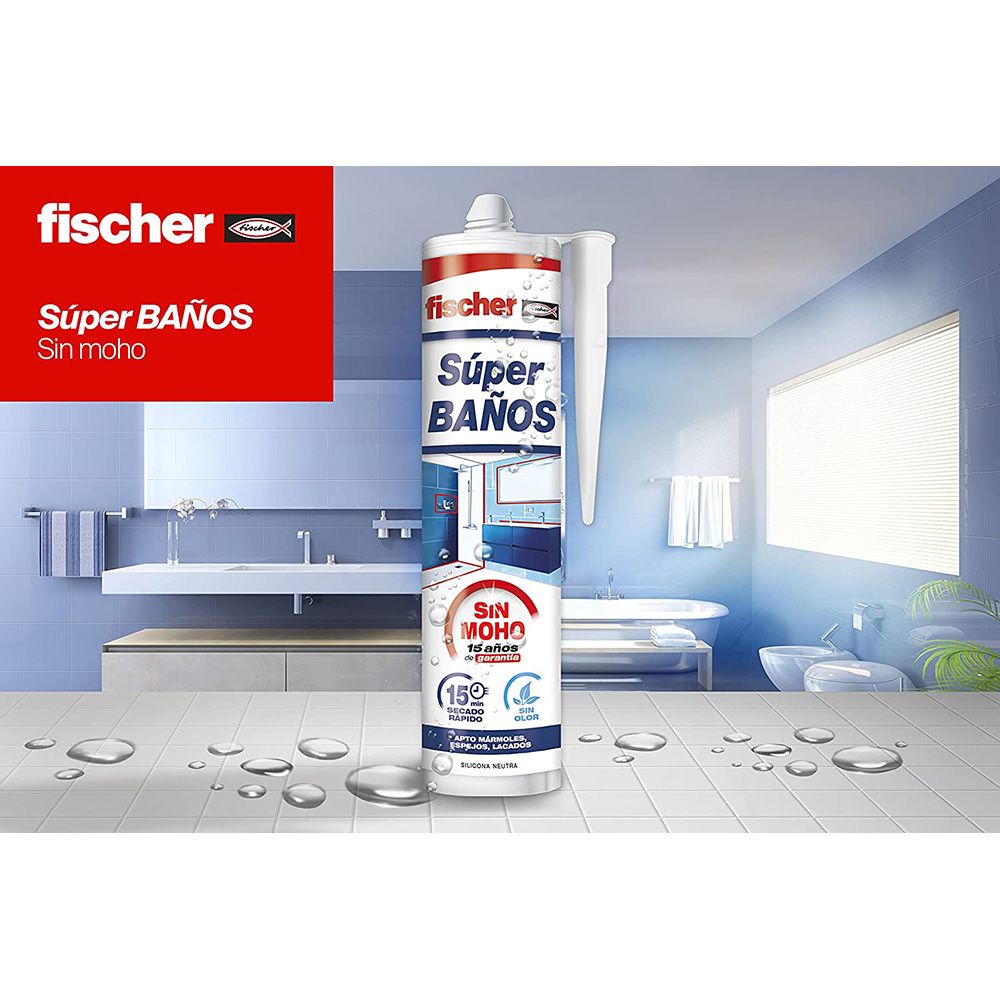Super WC silicone transparente anti-fungos sem odor 280 ml - Image 2
