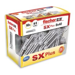FISCHER Taco sx plus ø8 x 40 mm, caixa de 60 unidades