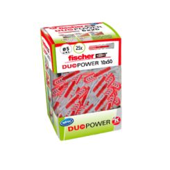 FISCHER Plugue Duopower ø10 x 50 mm, caixa de 25 unidades