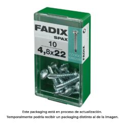Caixa S 10 unid. parafuso rosca chapa CR autot. 4,8x22mm fadix