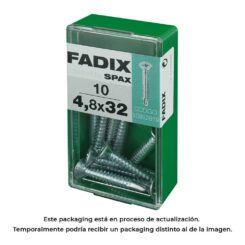 Caixa S 10 unid. parafuso rosca chapa CP autot. zinco 4,8x32mm fadix