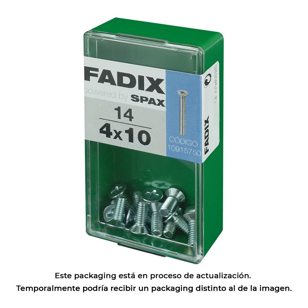 Caixa S 14 unid. parafuso metrico CP m 4x10mm fadix
