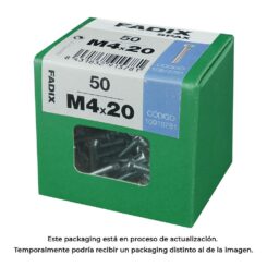 Caixa l 50 unid. parafuso metrico CP m 4x20mm fadix