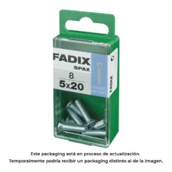 Caixa S 8 unid. parafuso metrico CP m 5x20mm fadix