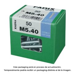 Caixa l 50 unid. parafuso metrico CP m 5x40mm fadix