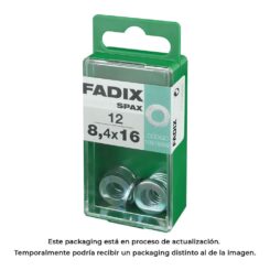 Caixa S 12 unid. anilha plana zinco 8,4x16mm fadix