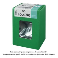 Caixa l 50 unid. anilha plana larga zinco 10,5x30mm fadix