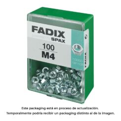 Caixa m 100 unid. porca zinco m 4 fadix