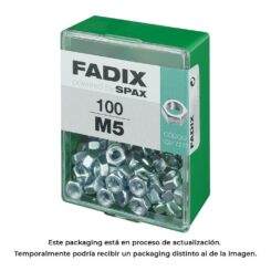 Caixa m 100 unid. porca zinco m 5 fadix