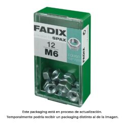 Caixa S 12 unid. porca zinco m 6 fadix