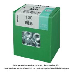 Caixa l 100 unid. porca zinco m 8 fadix