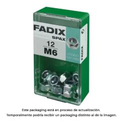 Caixa S 14 unid. porca auto-bloqueio zinco m 6 fadix
