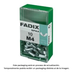 Caixa S 10 unid. porca auto-bloqueio zinco m 4 fadix