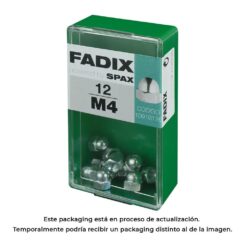 Caixa S 12 unid. porca cega zinco m 4 fadix