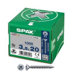 Caixa 1000 unidades. parafuso de cabeça plana universal wirox 3,5X20MM Z2