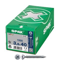 Caixa 1000 unidades. parafuso de cabeça plana universal wirox 3,5X40MM Z2