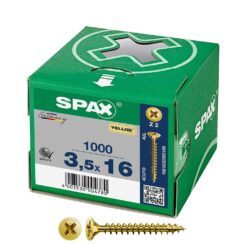 Caixa 1000 unidades. parafuso universal de cabeça chata yelox 3,5x16mm z2