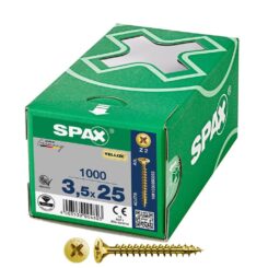 Caixa 1000 unidades. parafuso de cabeça plana universal yellox 3,5X25MM Z2