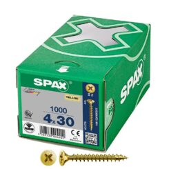 Caixa 1000 unidades. parafuso de cabeça plana universal yellox 4X30MM Z2