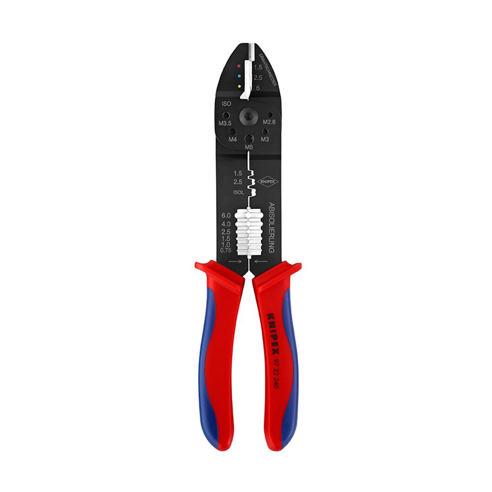 KNIPEX Alicate de crimpagem de terminais 240 x 62 x 25 mm