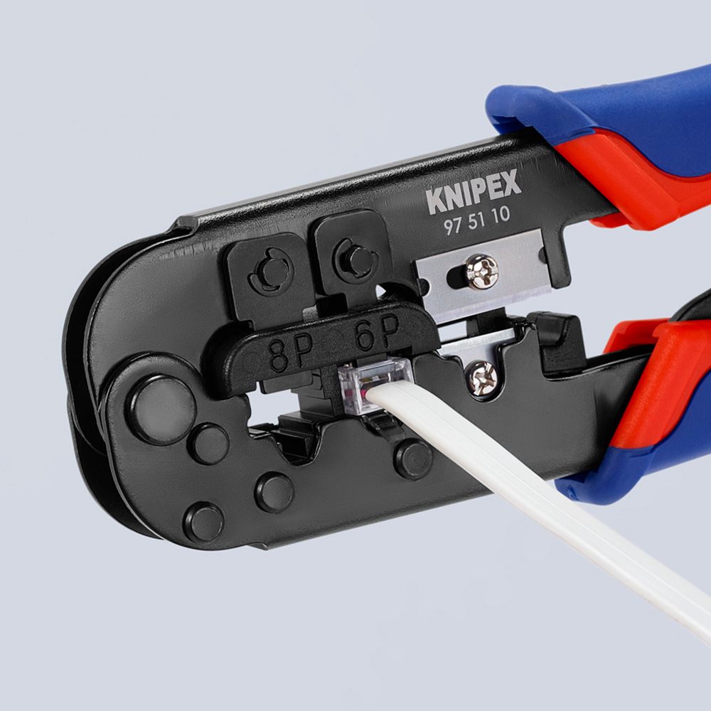 KNIPEX Crimpador RJ11, RJ45, 190 x 70 x 18 mm - Image 3