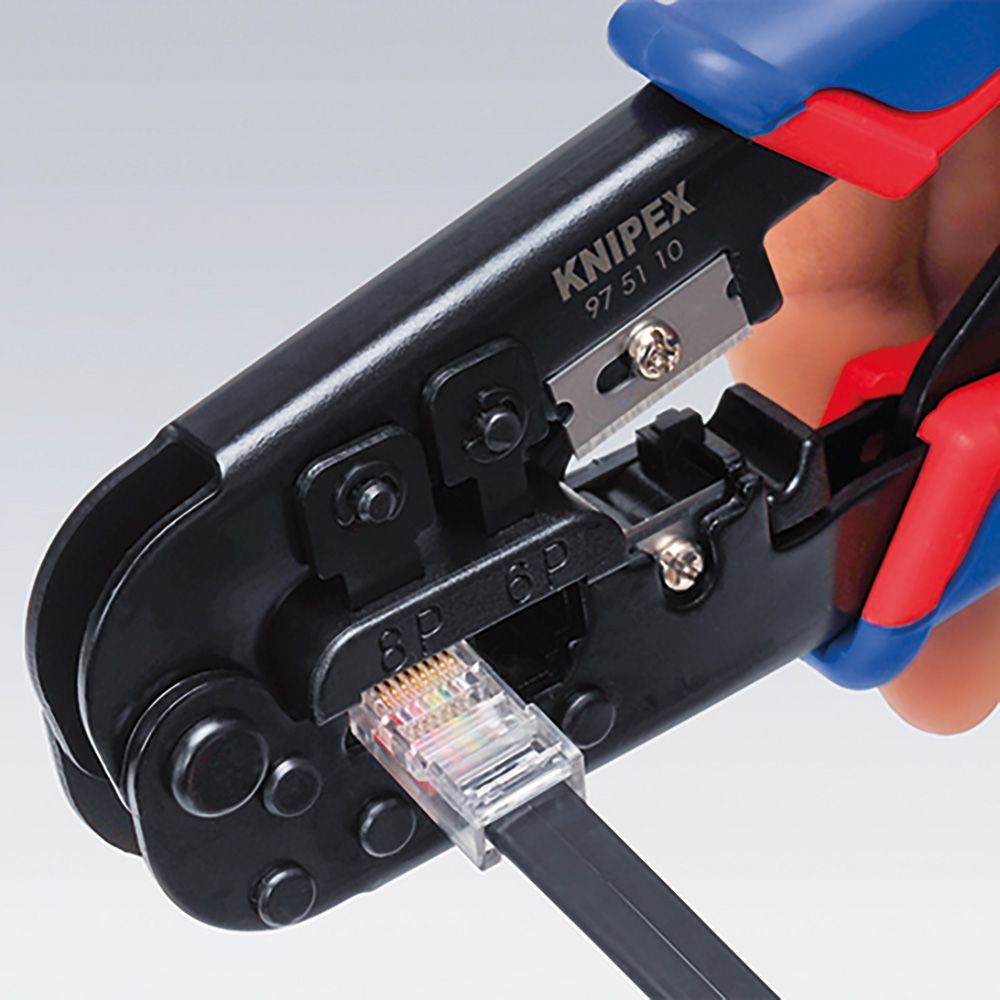 KNIPEX Crimpador RJ11, RJ45, 190 x 70 x 18 mm - Image 4