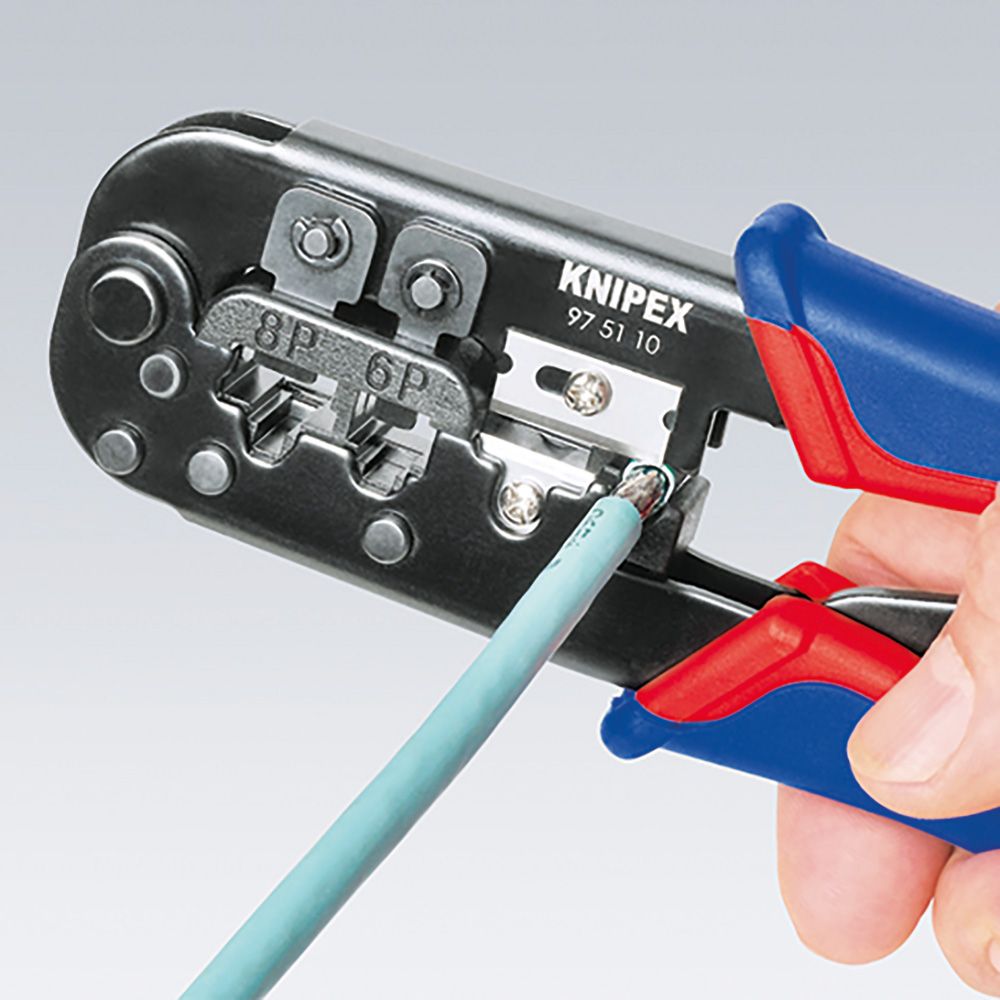 KNIPEX Crimpador RJ11, RJ45, 190 x 70 x 18 mm - Image 5