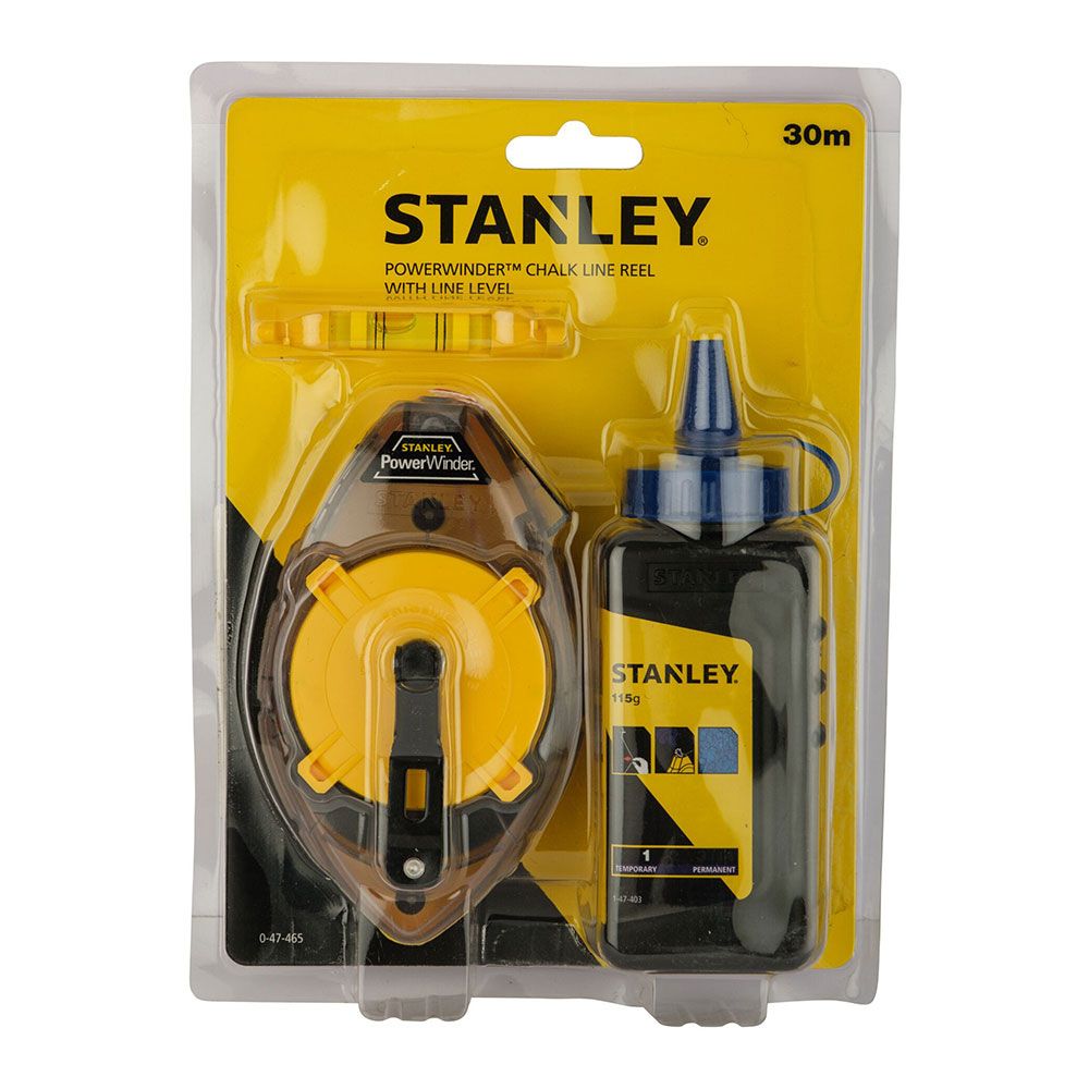 Traçador KIT powerinder 30m + pó + nível de cordel 0-47-465 stanley - Image 2