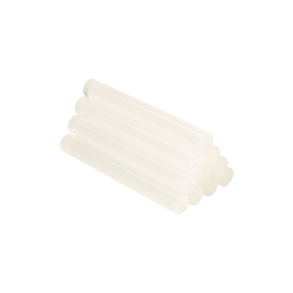Bastão de cola quente para USO universal transparente, Ø12 x 120 mm, blíster 10 unid