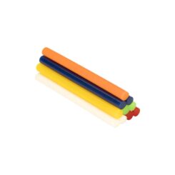 Cola hot melt em bastão para decoração com diversas cores, ø8 x 120 mm, blister 20 unidades