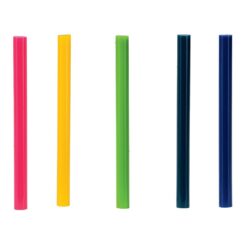 Bastão de cola quente para decoração em diversas cores. Ø7 x 90 mm. blister 36 unidades