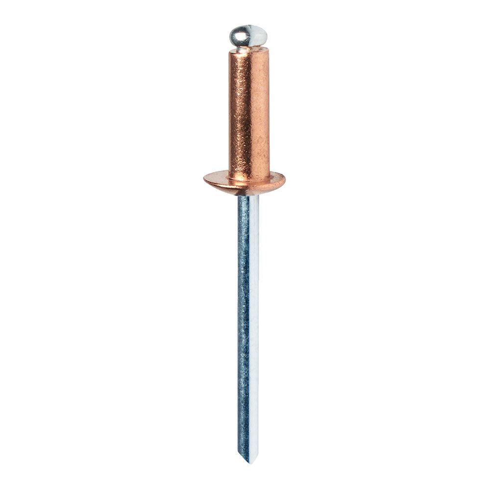 Blíster de 50 rebites Ø4x10mm alu+broca cobreado 5001462 rapid