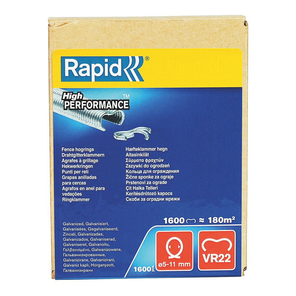 Caixa para 1.000 agrafos ou anilhas para cercas VR22 MOD. 1,6m galvanizado 40108810 rapid - Image 2