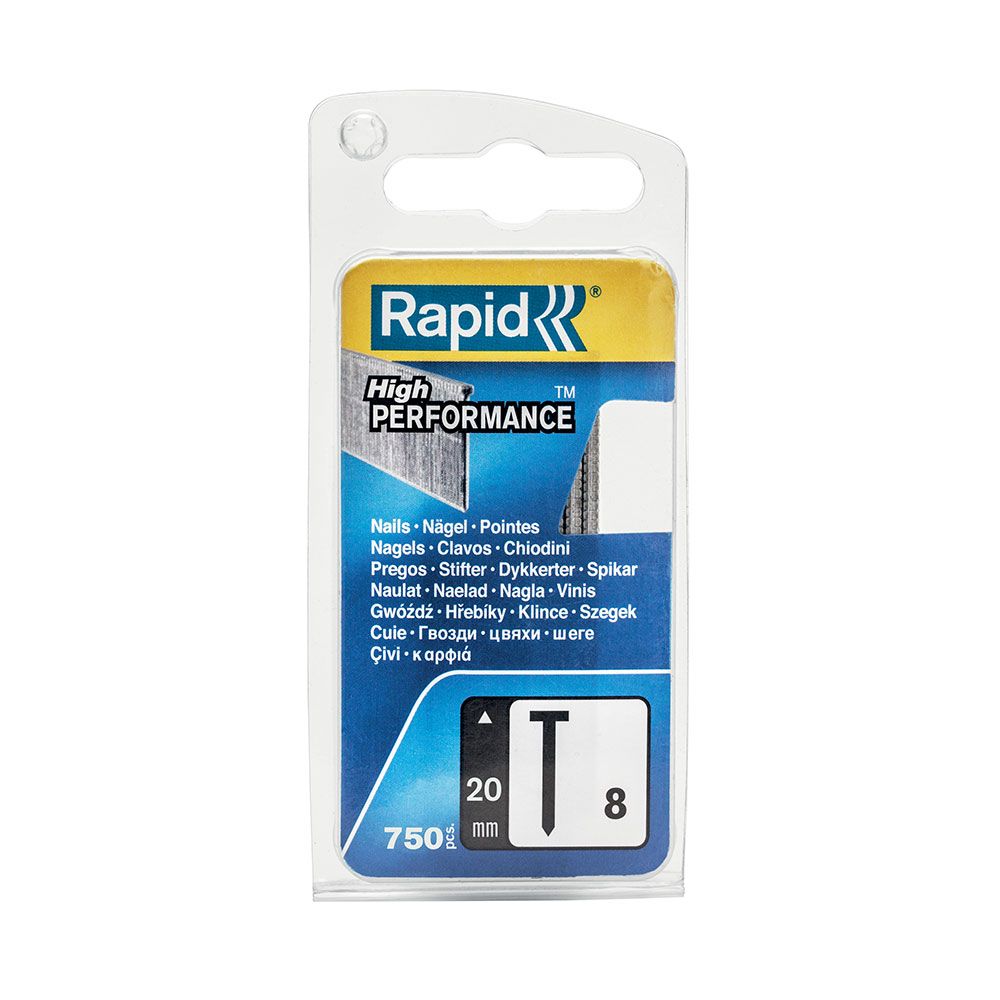 Blíster 750 pregos nº 8 20mm 40109534 rapid