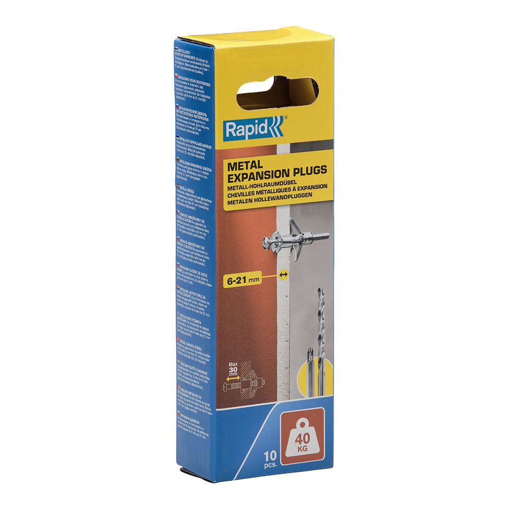 Blíster 10 unidades bucha de expansão metálica Ø11X52 parafuso M5X63 5001550 rapid - Image 3