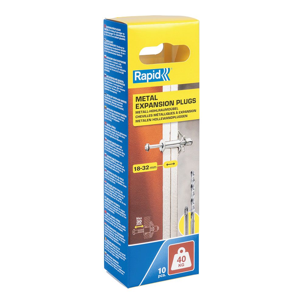 Blíster 10 unidades bucha de expansão metálica Ø11X65 parafuso M5X74 5001551 rapid - Image 3