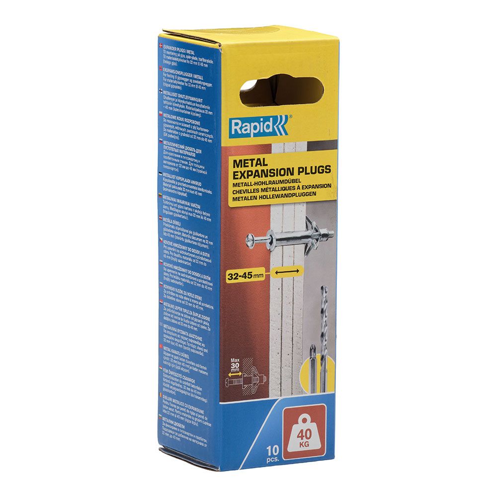 Blíster 10 unidades bucha de expansão metálica Ø11X80 parafuso M5X89 5001552 rapid - Image 3