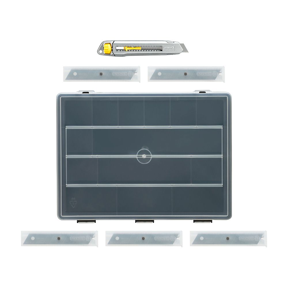 Cortador de metal 18 mm + 50 lâminas + organizador - pack interlock® - Image 2