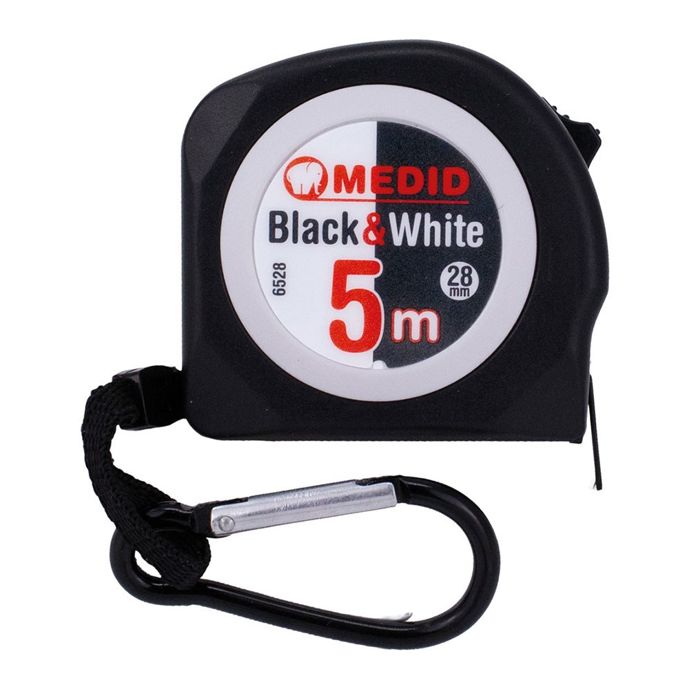 Flexómetro black & white 5 m x 28 mm