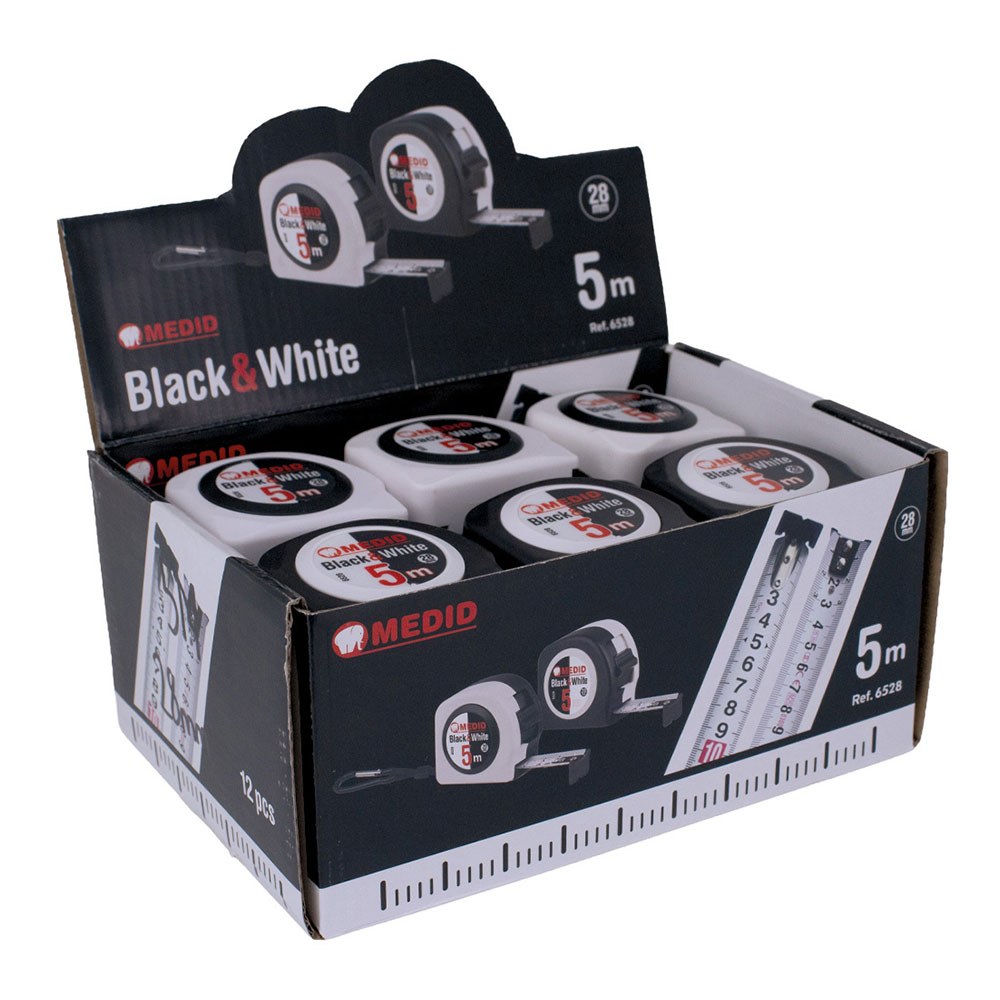 Flexómetro black & white 5 m x 28 mm - Image 5