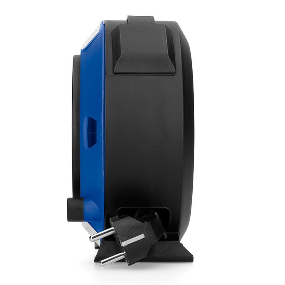 EDM Enrolador de cabo 05 m 3 g 1,00 mm² 4 tomadas bipolares com t/tl doméstico com protetor térmico - Image 2