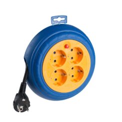 SOLERA Carretel de cabo 03 m 3 g 1,50 mm² 4 soquetes t/tl