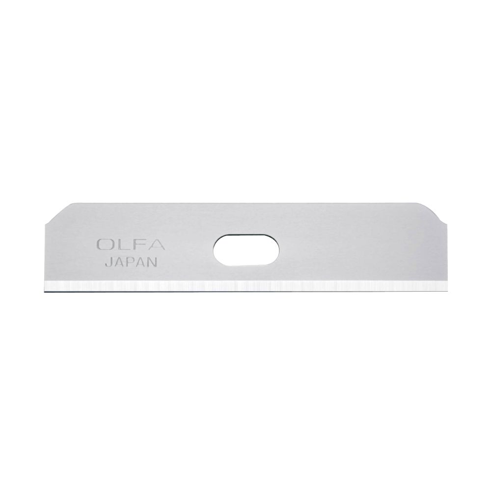Conjunto de 10 lâminas SKB-7 trapezoides prateadas 50x12,5x0,4mm