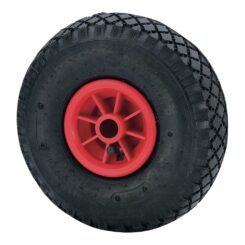 Roda pneumática com núcleo de poliamix e eixo liso, carga máxima. 175 kg, ø 26 cm