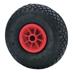 Roda à prova de furos com núcleo de poliamix e eixo liso, carga máxima. 100 kg, ø 26 cm