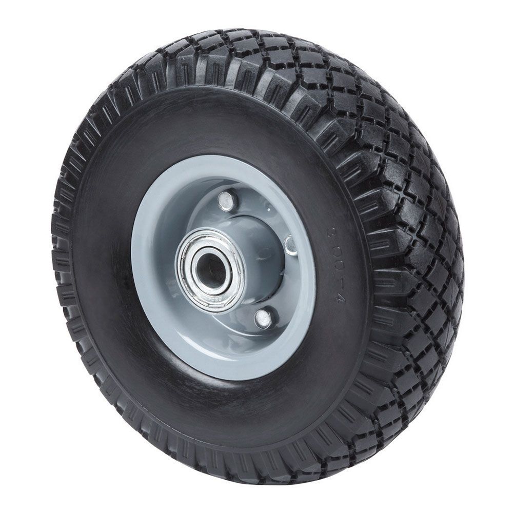 Roda anti-furo com núcleo metálico e rolamento de esferas, carga máx. 100 kg, Ø26 cm