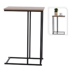 Mesa lateral com tampo em MDF natural, 400 x 260 x 580 mm
