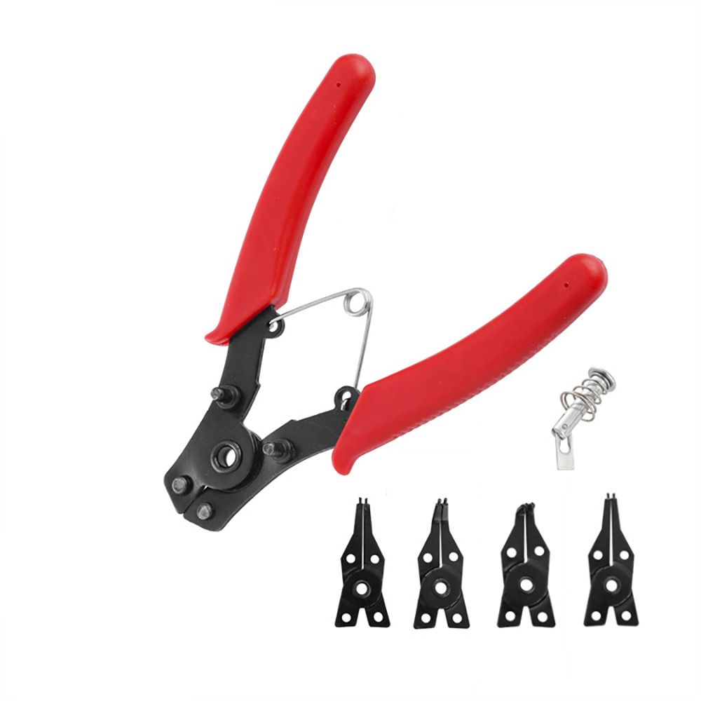 Alicate para arruelas de retenção 4 em 1, 155 mm