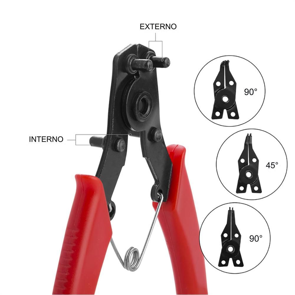 Alicate para arruelas de retenção 4 em 1, 155 mm - Image 4
